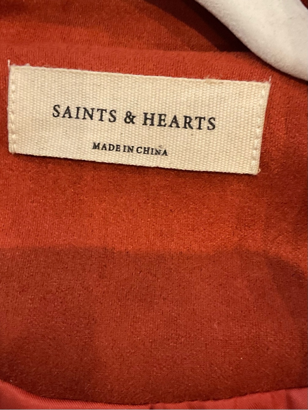Saints & Hearts Cropped Red Fringe Jacket - Picture 3 of 5